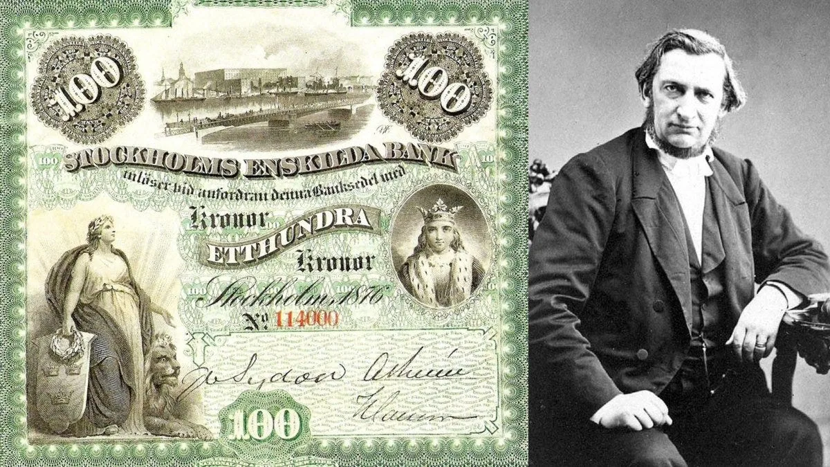 3/ The Wallenberg empire was initially started when André Oscar Wallenberg decided to quit his career as a naval officer at 30 y/o to become a bank entrepreneur. In 1856, he founded Stockholms Enskilda Bank, which later became $SEB (a $25B mcap today) where $INVE still holds 21%. 3/ The Wallenberg empire was initially started when André Oscar Wallenberg decided to quit his career as a naval officer at 30 y/o to become a bank entrepreneur. In 1856, he founded Stockholms Enskilda Bank, which later became $SEB (a $25B mcap today) where $INVE still holds 21%.